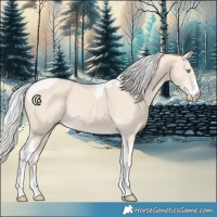 Horse Color:Silver Smoky Creme Tobiano 