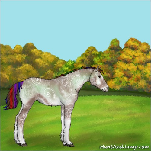 Horse Color:Painted Red Onyx Ice 