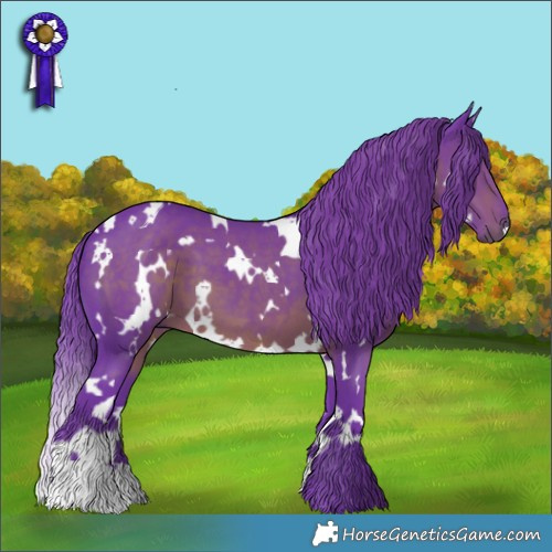 Horse Color:Watercolor White Spotted Liver Chestnut 