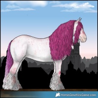 Horse Color:Watercolor White Spotted Gold Champagne Roan Onyx Rabicano Brindle 
