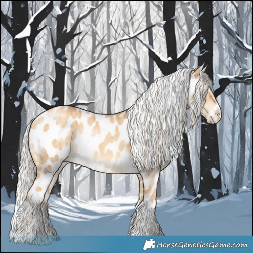 Horse Color:Gold Cream Champagne Dun Sabino Tobiano Appaloosa Brindle 