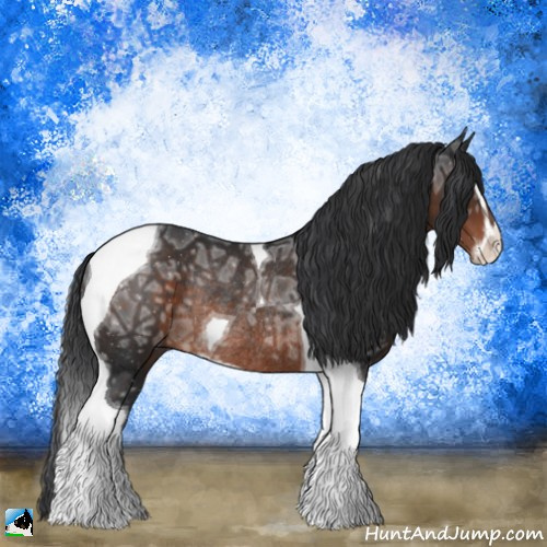 Horse Color:Brown Ice Mushroom Sabino Tobiano Rabicano 