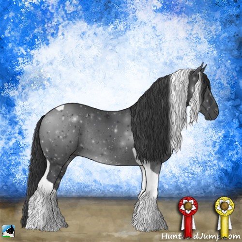 Horse Color:Black Mushroom Tobiano Rabicano 