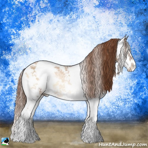 Horse Color:Smoky Blue Onyx Ice Pearl Sabino Rabicano 