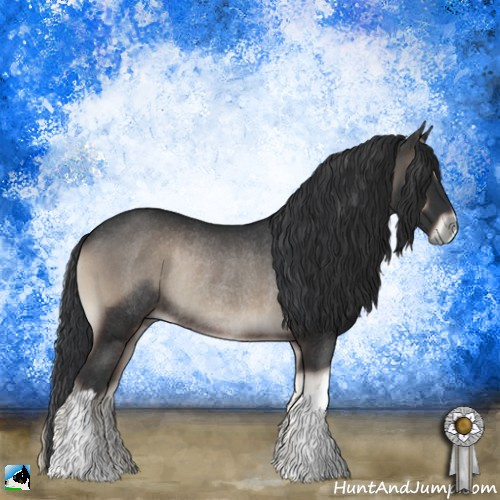 Horse Color:Blue Onyx Rabicano 