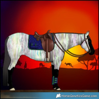 Horse Color:Void Smoky Grullo Ice Splash 