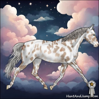 Horse Color:Silver Brown Pearl Dun Tobiano Appaloosa 