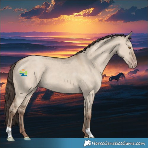 Horse Color:Classic Champagne Dun 