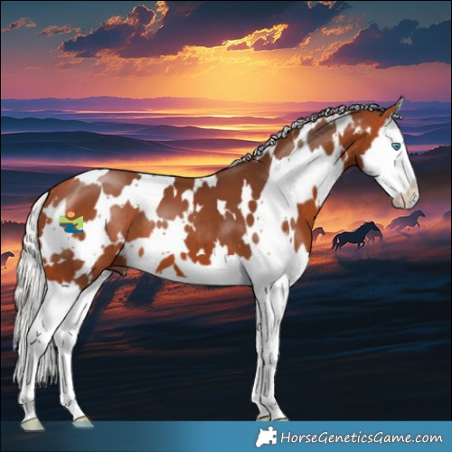 Horse Color:White Spotted Silver Bay Splash 