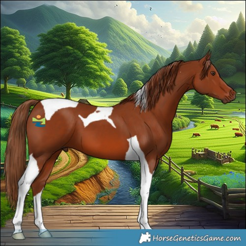 Horse Color:Chestnut Tobiano 