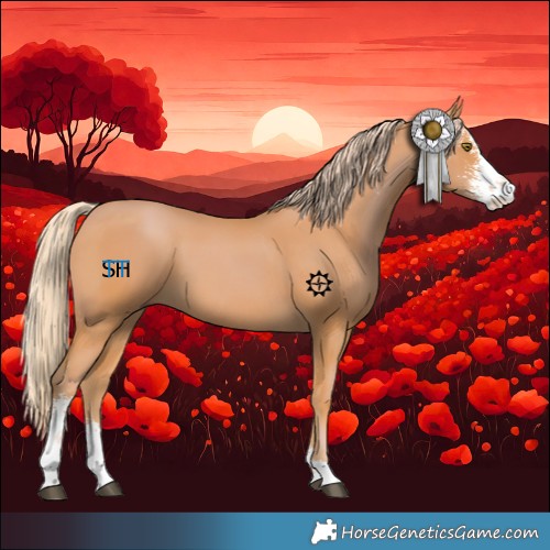Horse Color:Chestnut Sabino 
