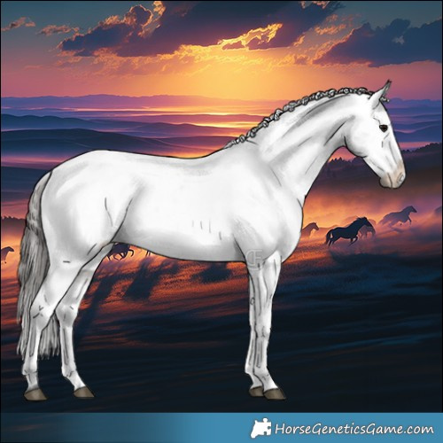 Horse Color:Grullo Appaloosa Brindle 