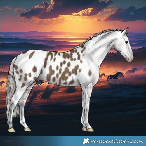 Horse Color:Liver Red Dun Appaloosa Brindle 