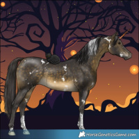 Horse Color:White Spotted Buckskin Tobiano 