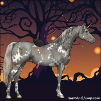 Horse Color:White Spotted Silver Black Ice 