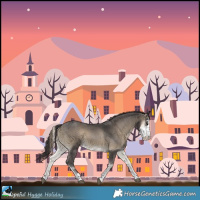 Horse Color:Smoky Blue Onyx Sabino Tobiano 