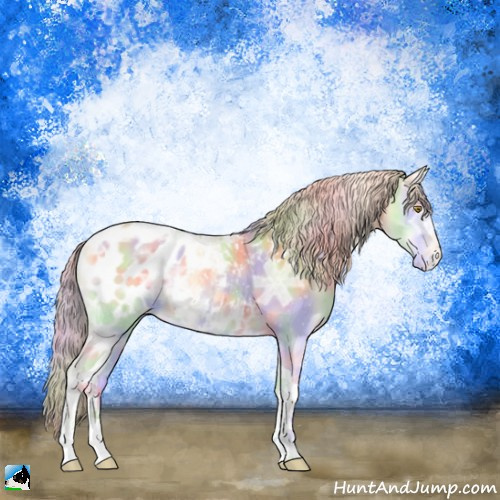 Horse Color:Nacre Gold Cream Champagne Ice Onyx Tobiano Appaloosa 