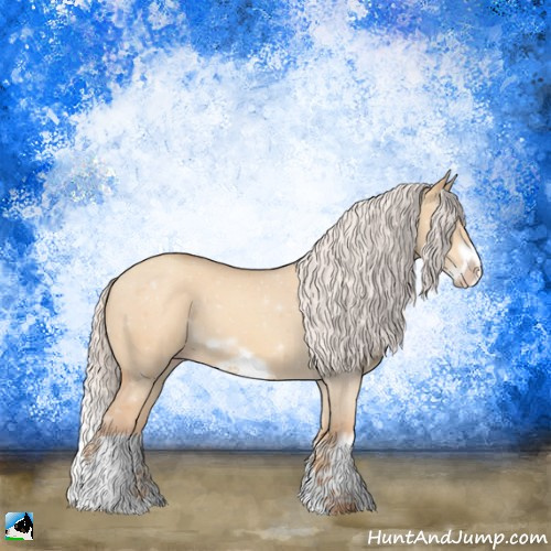 Horse Color:Silver Amber Champagne Dun Splash Frame 