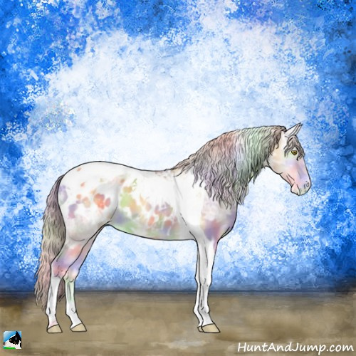 Horse Color:Nacre Gold Cream Champagne Ice Onyx Tobiano Appaloosa 