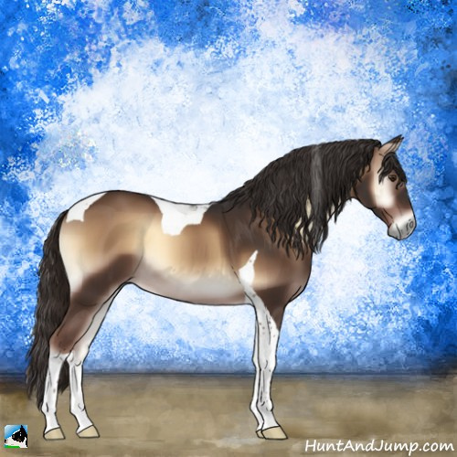 Horse Color:Liver Red Onyx Tobiano 