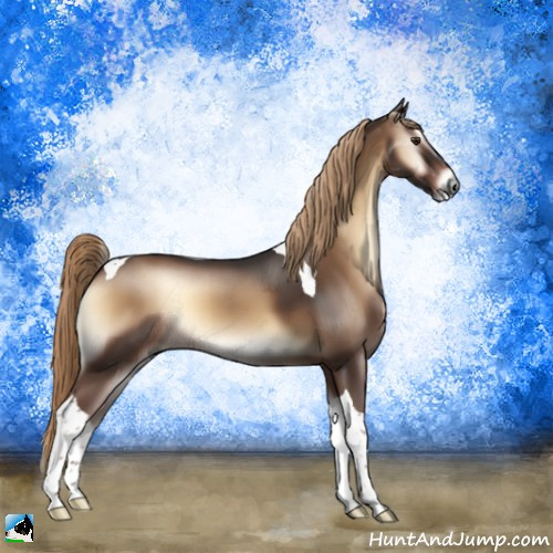Horse Color:Liver Red Onyx Tobiano 