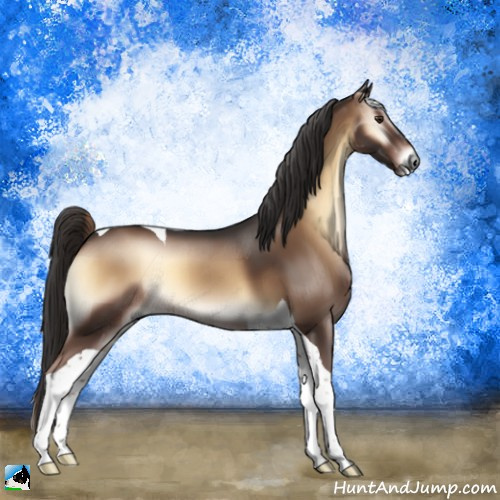 Horse Color:Liver Red Onyx Tobiano 