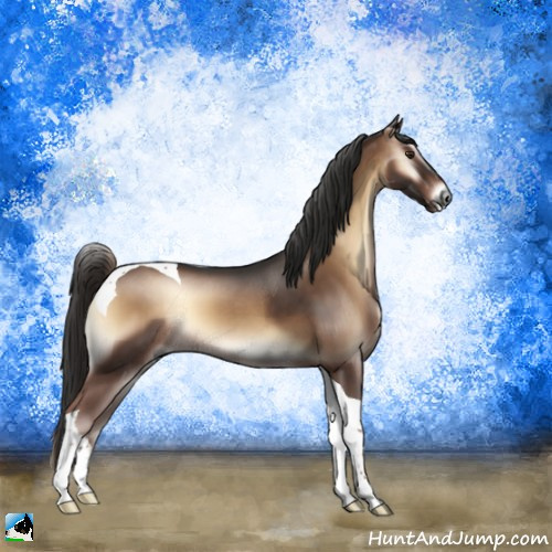 Horse Color:Liver Red Onyx Tobiano 