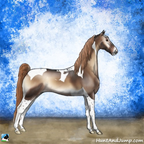 Horse Color:Liver Red Onyx Tobiano 