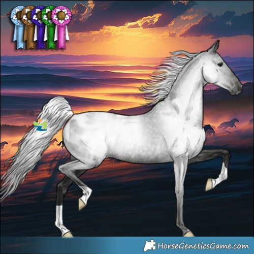 Horse Color:Gray Black Appaloosa Rabicano 