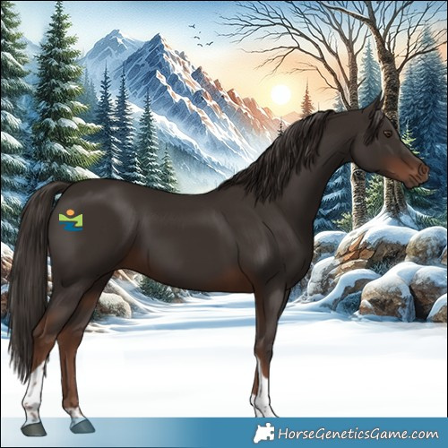 Horse Color:Liver Chestnut Tobiano 