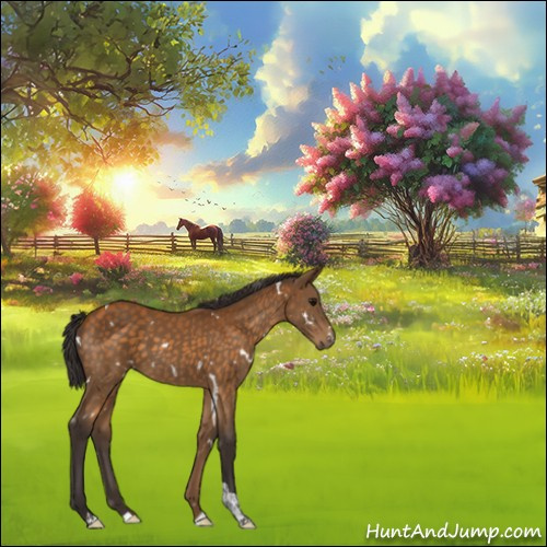 Horse Color:White Spotted Buckskin Tobiano 