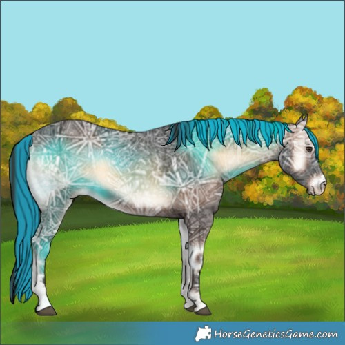 Horse Color:Painted Liver Red Onyx Ice Sabino 