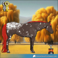 Horse Color:Painted White Spotted Liver Chestnut Ice 