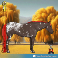 Horse Color:Painted White Spotted Liver Chestnut Ice 