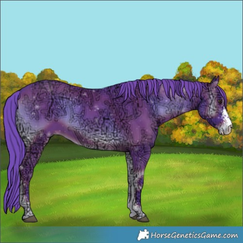 Horse Color:Watercolor Liver Red Onyx Ice Sabino 