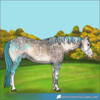Horse Color:Painted Liver Red Onyx Ice Tobiano 