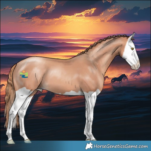 Horse Color:Gold Champagne Splash 