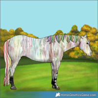 Horse Color:Void Painted White Spotted Silver Bay Ice 