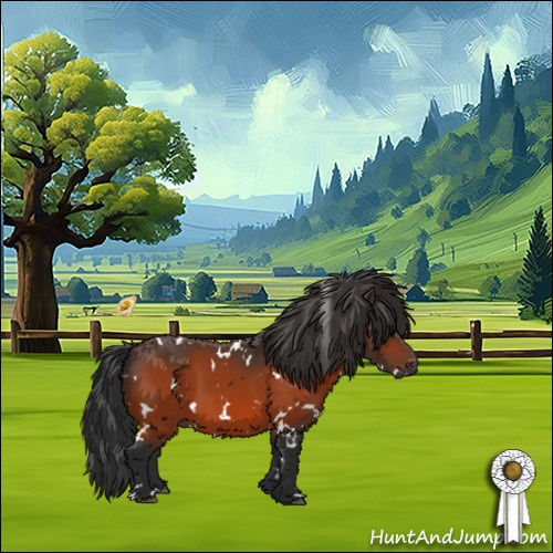 Horse Color:White Spotted Bay 