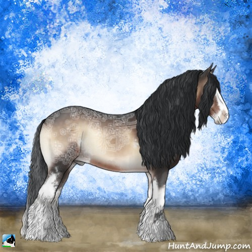 Horse Color:White Spotted Brown Ice Onyx Mushroom Splash 