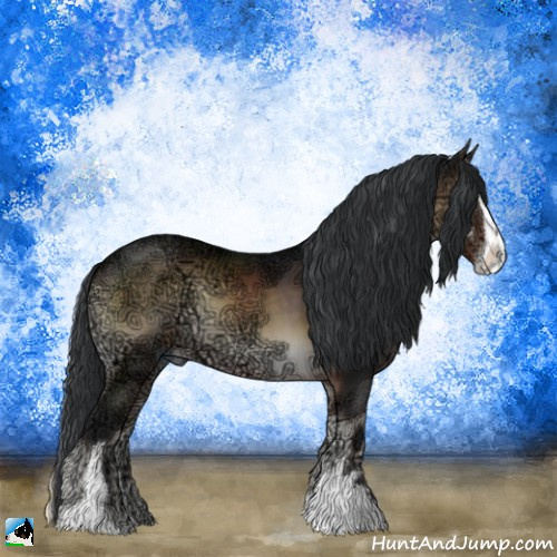 Horse Color:Brown Ice Onyx Sabino 