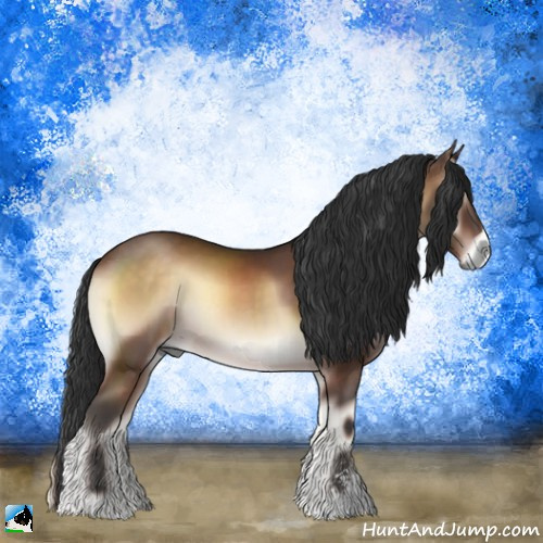 Horse Color:Brown Onyx Sabino Rabicano 