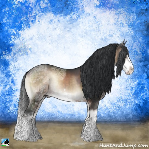 Horse Color:Brown Ice Onyx Mushroom Sabino Rabicano 