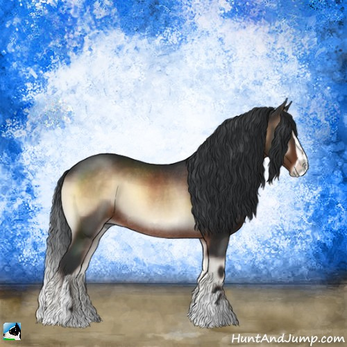 Horse Color:Brown Onyx Sabino Rabicano 