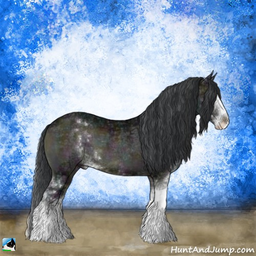 Horse Color:Midnight Brown Ice Onyx Sabino 