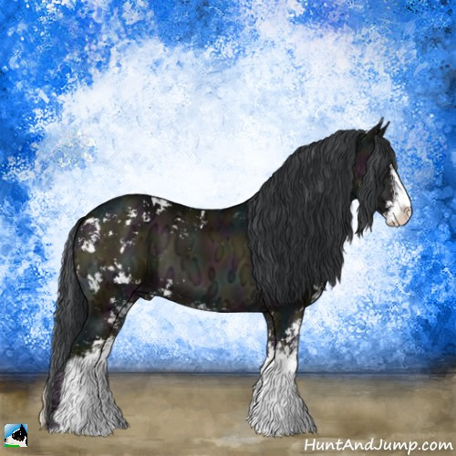 Horse Color:Midnight Brown Ice Onyx Sabino 