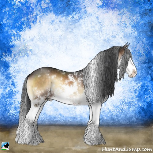 Horse Color:Brown Onyx Sabino Splash 