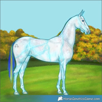 Horse Color:Painted Thunderstruck Brown Ice Roan Dun Splash Tobiano 