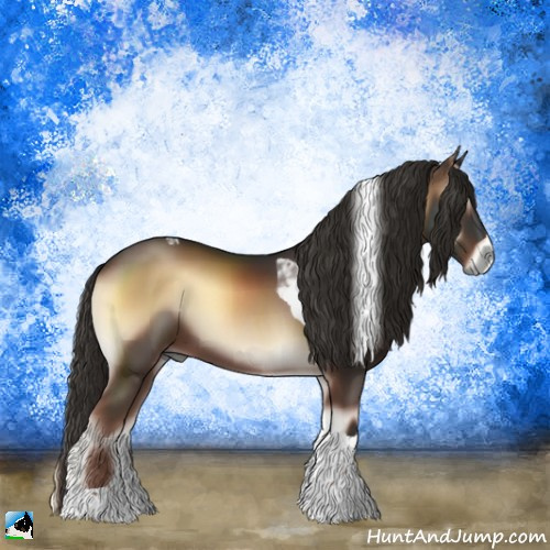 Horse Color:Liver Red Onyx Tobiano 