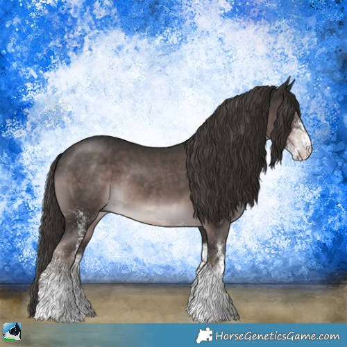 Horse Color:Platinum White Spotted Liver Chestnut